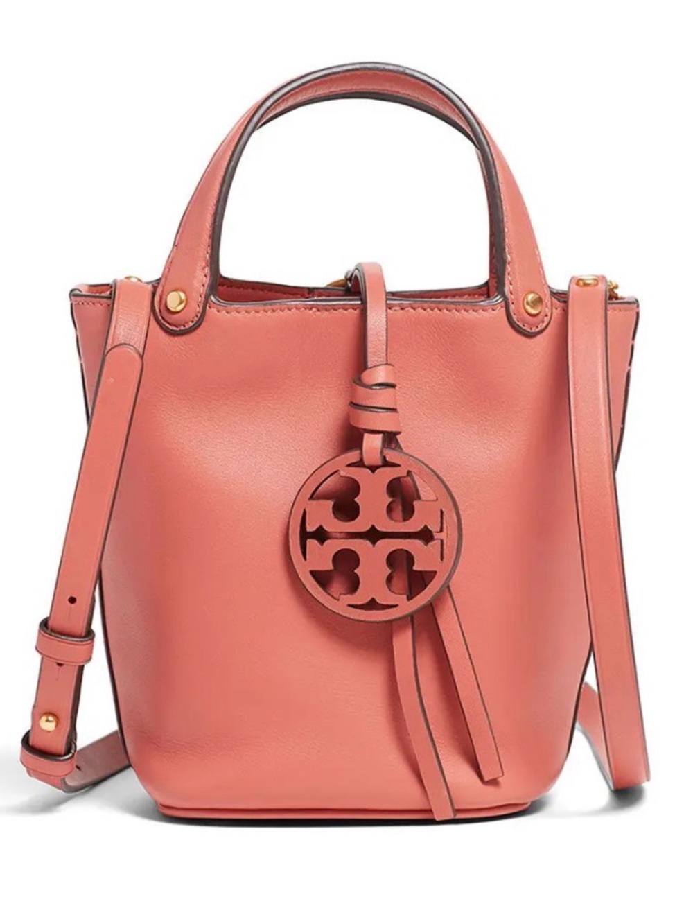 Tory Burch Miller Mini Bucket Bag Dusty Pink